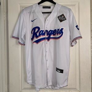 Texas Rangers MLB Baseball Jersey World Series Men Medium Seager